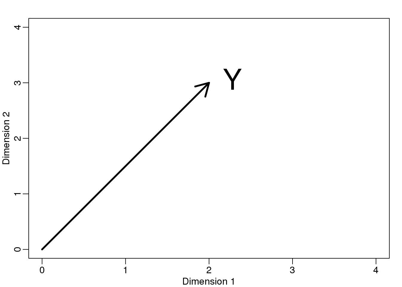 Geometric representation of Y.